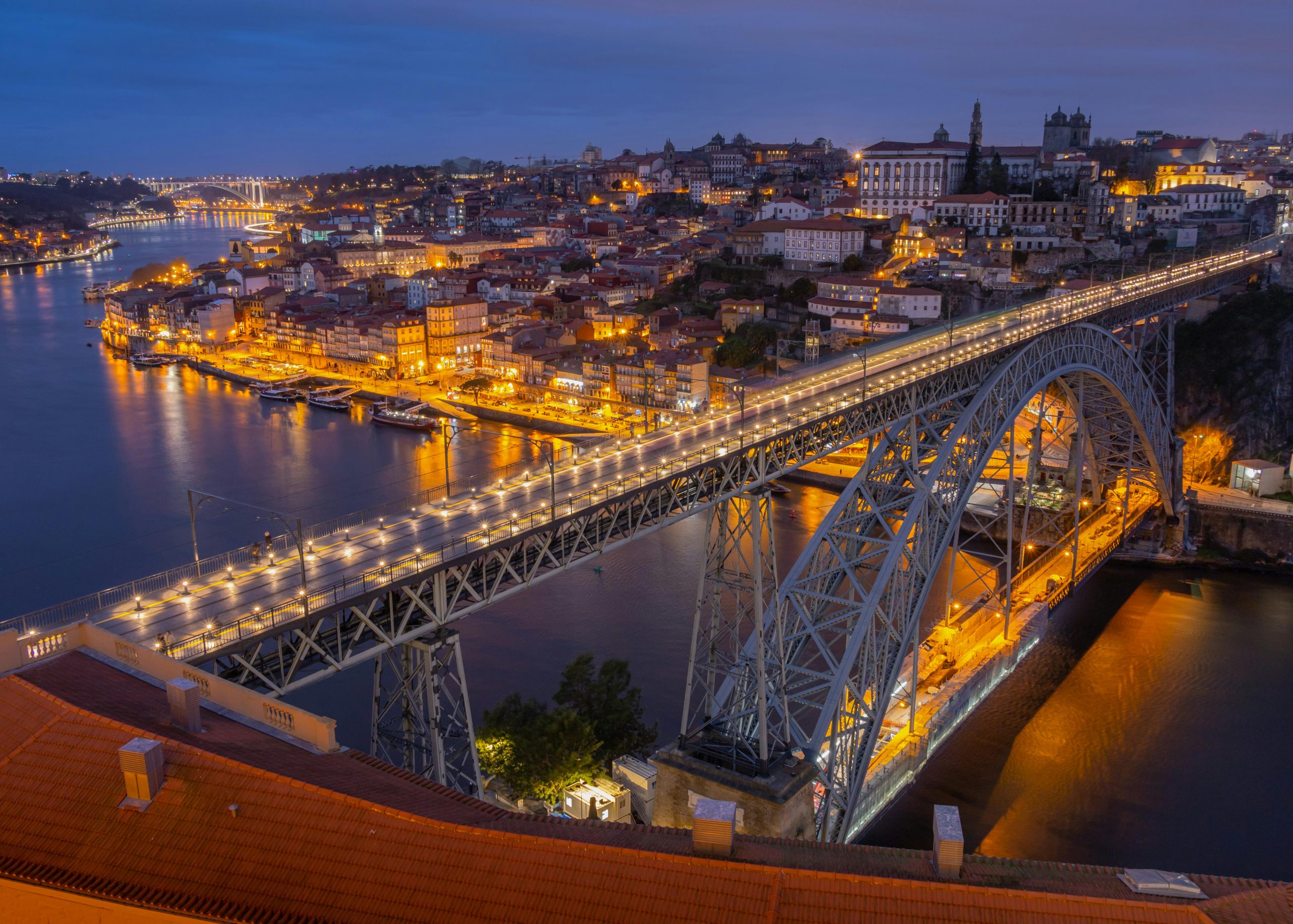 Luis I Bridge in Porto Portugal
